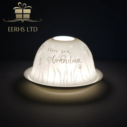 Cello Tealight Dome - I Love you Grandma