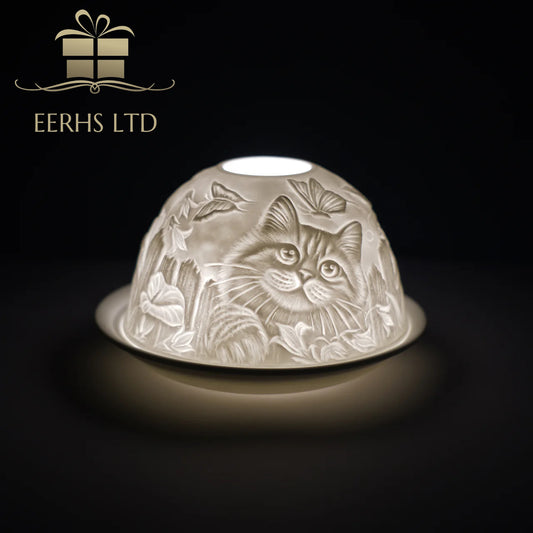 Cello Tealight Dome - Cat