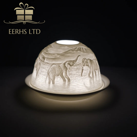 Cello Tealight Dome - Elephant